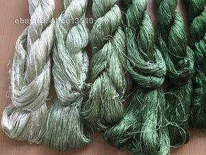 8bundles 100%real mulberry silk,hand-dyed embroidery silk floss/thread N98