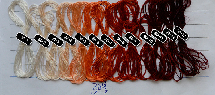 Chinese 100%silk,hand-dyed embroidery floss/thread (962colors for choose)131118