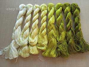 8bundles 100%real mulberry silk,hand-dyed embroidery silk floss/thread N99