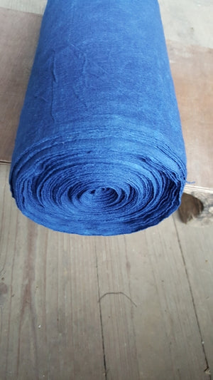 homespun indigo blue fabric 