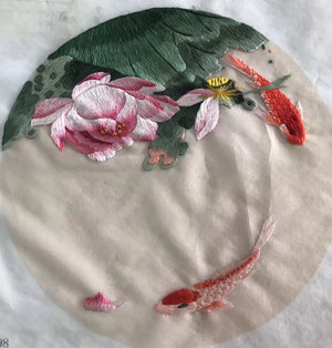 Hand su embroidery:flowers birds animals landscapes still life (two-sided reversible ) 20cm