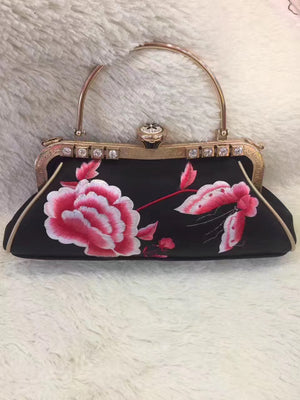 Decent Hand embroidered suzhou embroidery dinner handbag gift bag