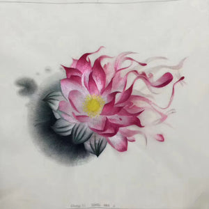 Delicate Hand embroidered Su Embroidery Art:flower bird lotus still life 35cm 5918