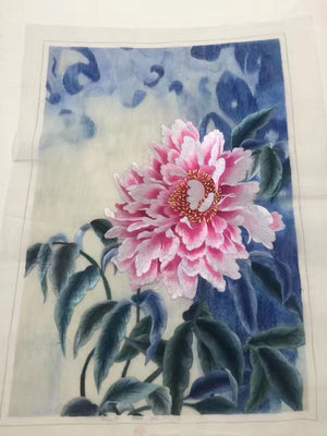 Delicate Hand embroidered Su Embroidery Art:flower rose lotus orchis still life 60cm 5918