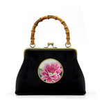 131218 Fashionable hand su embroidery bag Flannelette handbag female shoulderbag