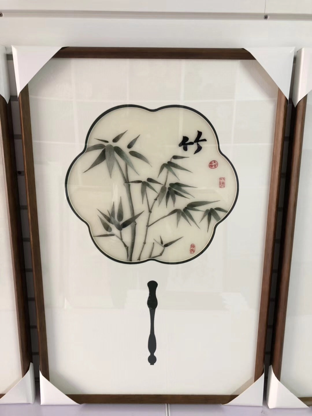 151218 Delicate Hand embroidered Su Embroidery Art:flower bird plum orchis mum 35cm