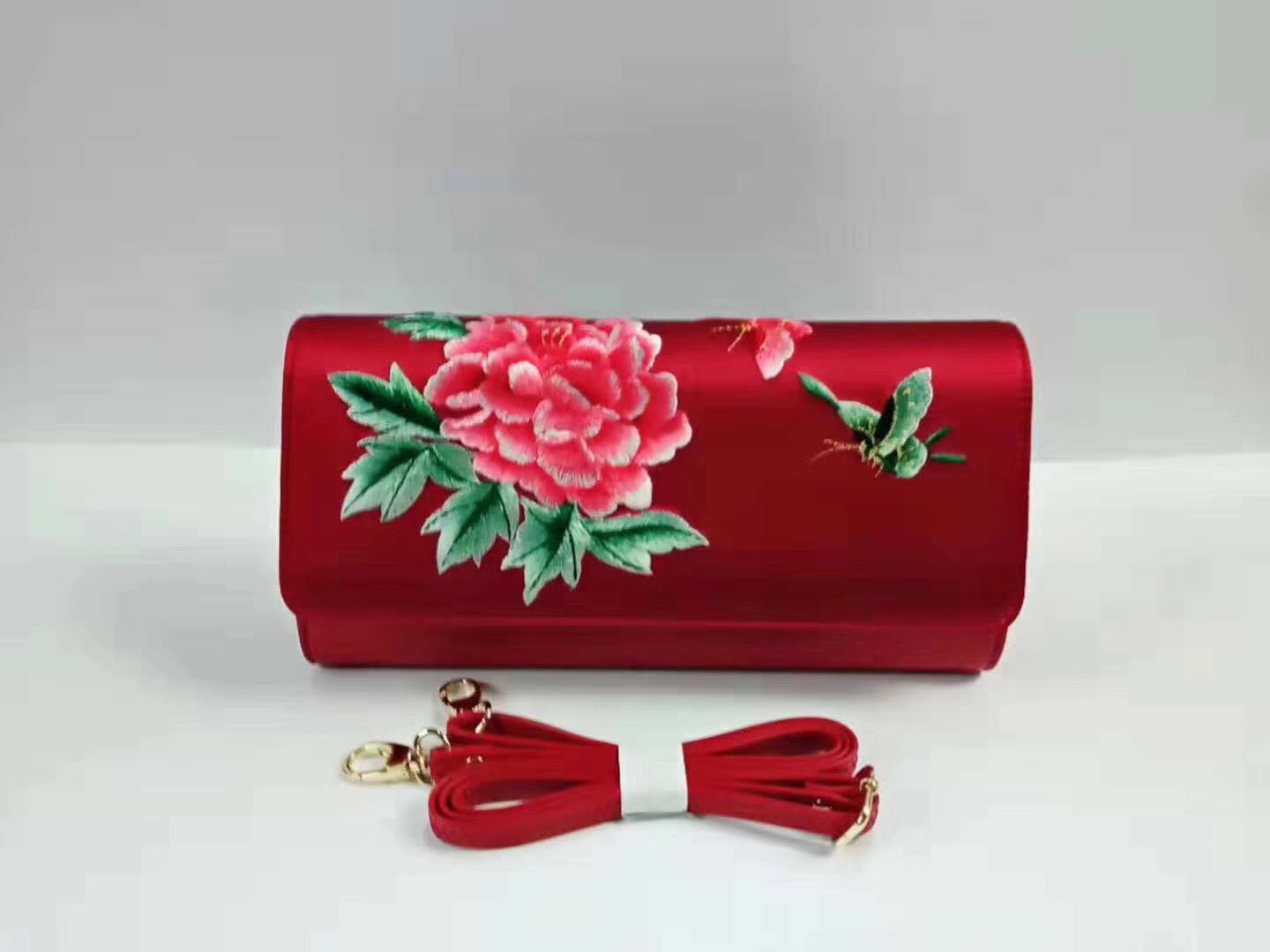 171218 Decent Hand embroidered suzhou embroidery dinner handbag gift bag