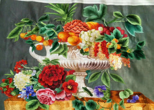 171218 Hand Su Embroidery Art:vase sunflower swans sailboat landscape peacock sheep still life 60cm