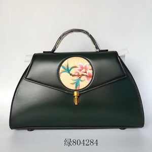 hand embroidery cowhide bag handbag shoulderbag