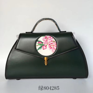 hand embroidery cowhide bag handbag shoulderbag