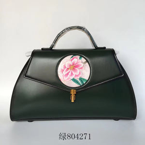 hand embroidery cowhide bag handbag shoulderbag