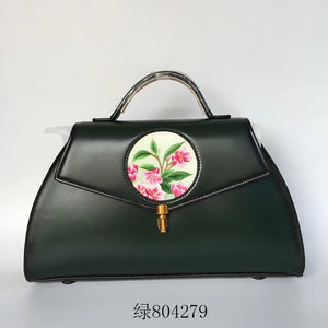 hand embroidery cowhide bag handbag shoulderbag