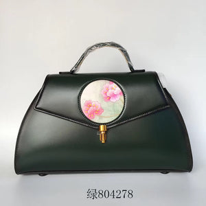 hand embroidery cowhide bag handbag shoulderbag