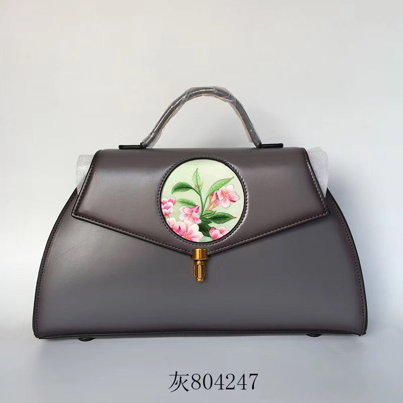 hand embroidery cowhide bag handbag shoulderbag