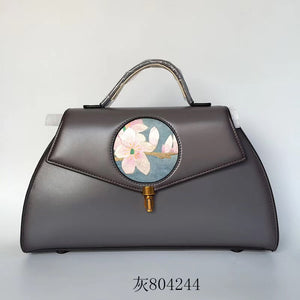 hand embroidery cowhide bag handbag shoulderbag