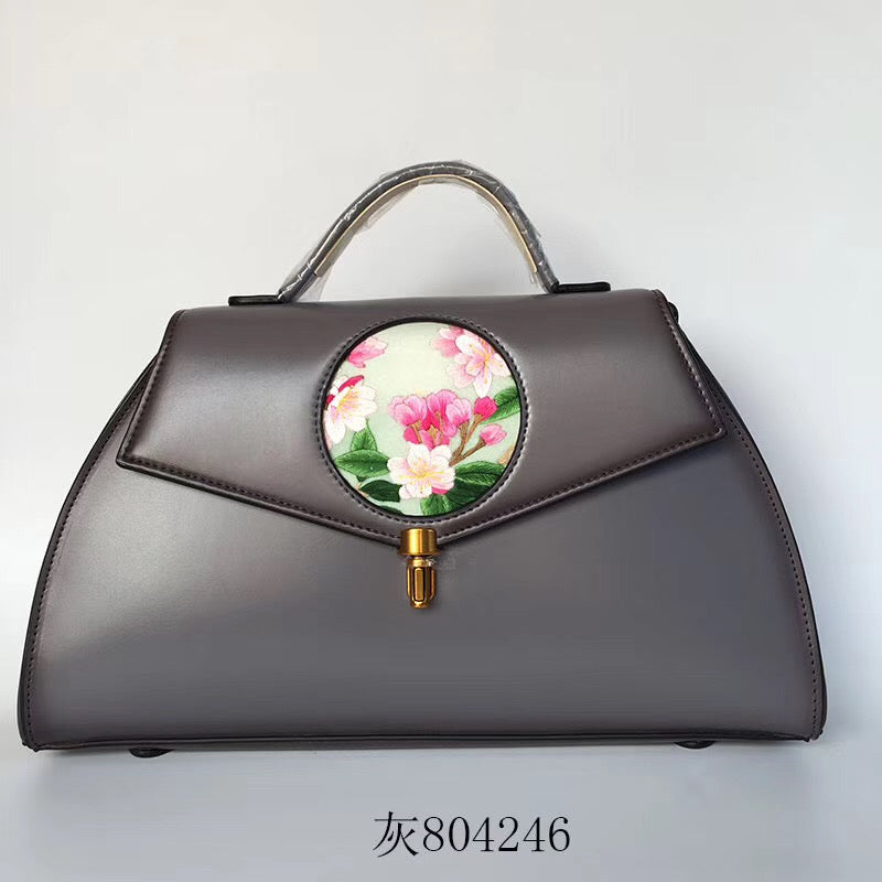 hand embroidery cowhide bag handbag shoulderbag