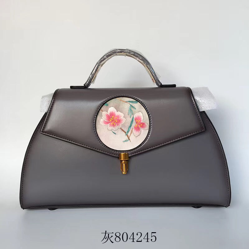 hand embroidery cowhide bag handbag shoulderbag