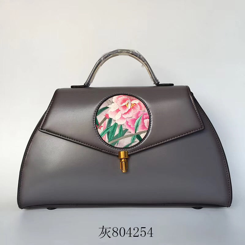 hand embroidery cowhide bag handbag shoulderbag