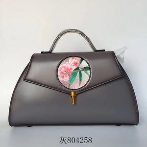 hand embroidery cowhide bag handbag shoulderbag