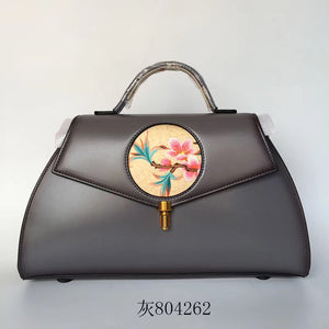 hand embroidery cowhide bag handbag shoulderbag