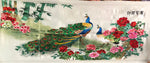 Hand Su Embroidery peacocks peony 160cm