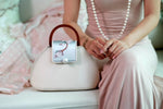 New style pure hand embroidery retro cowhide shell handbag oblique straddle  shoulderbag