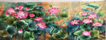 Chinese Totally 100% Hand Embroidered Su Embroidery Art:fishes lotus peony 160cm