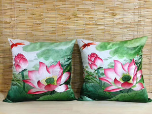 Chinese 100% hand embroidered Su Embroidery silk pillow covers flower butterfly 1piece 131118