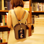 Pure hand embroidery fashion cowhide bag handbag shoulderbag backpack