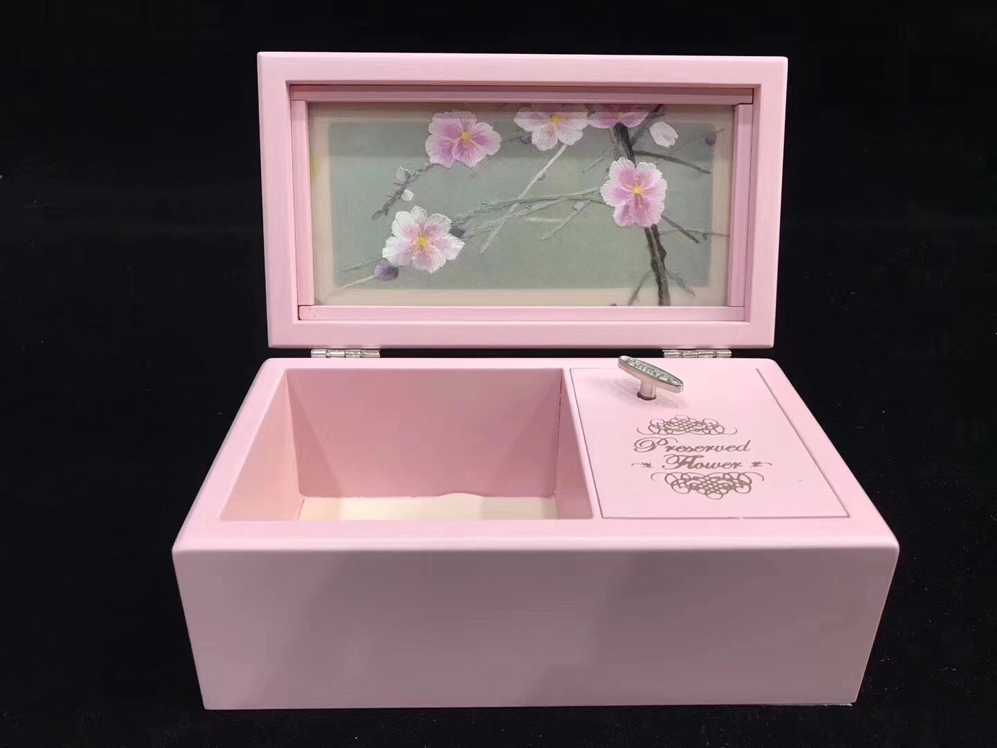 Fashion Hand double side Su Embroidery makeup box dressing case