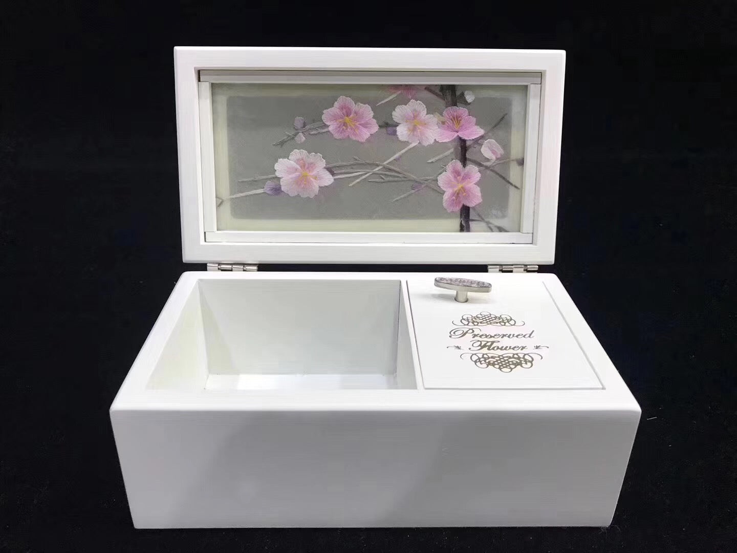 Fashion Hand double side Su Embroidery makeup box dressing case