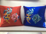 Chinese Imitation Su Embroidery silk pillow covers flower 1piece