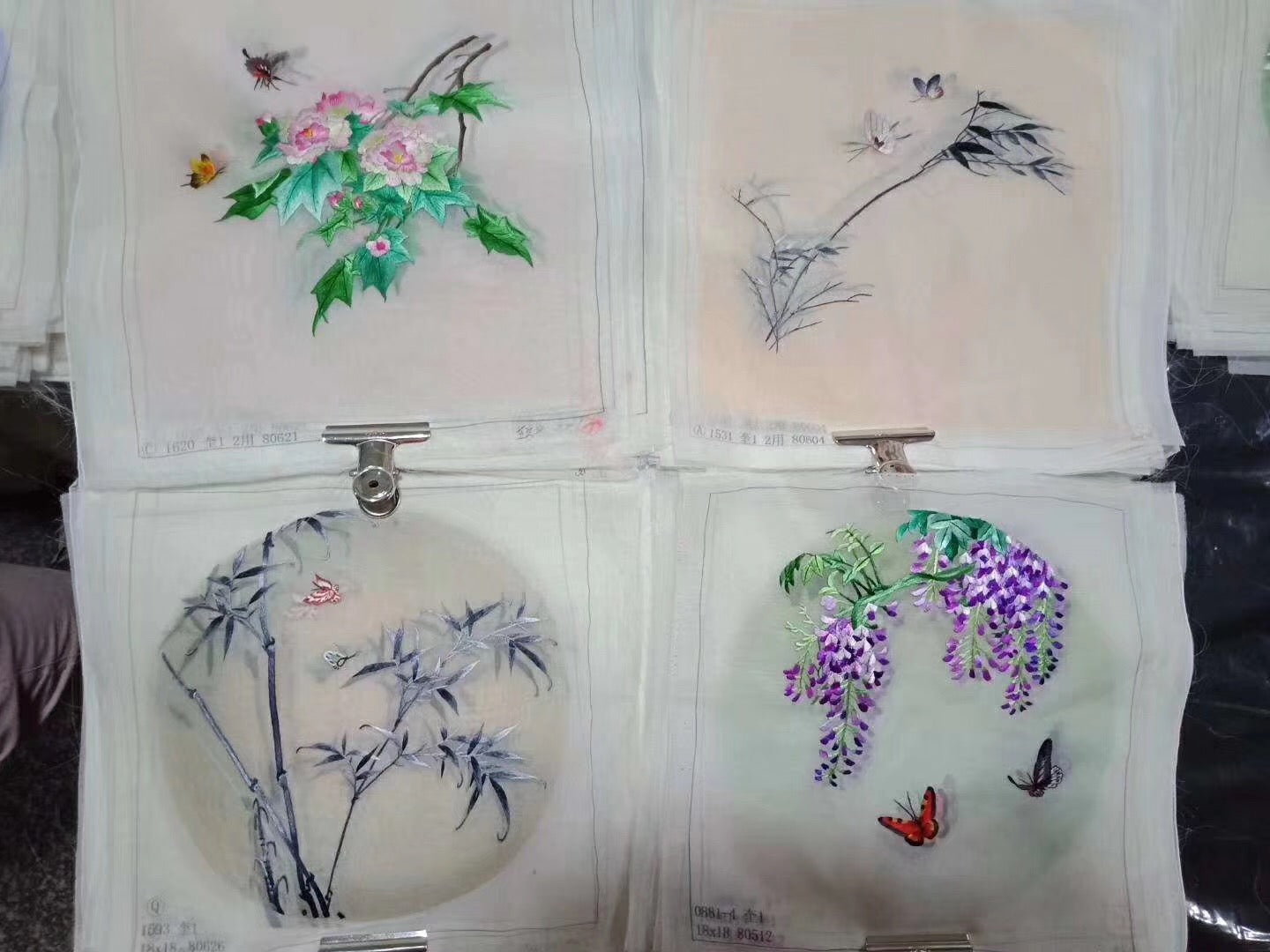 Hand su embroidery:flowers birds animals landscapes still life (two-sided reversible ) 20cm