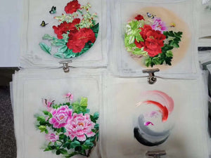 Hand su embroidery:flowers birds animals landscapes still life (two-sided reversible ) 20cm