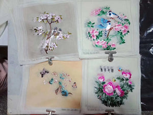 Hand su embroidery:flowers birds animals landscapes still life (two-sided reversible ) 20cm