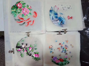 Hand su embroidery:flowers birds animals landscapes still life (two-sided reversible ) 20cm