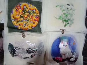 Hand su embroidery:flowers birds animals landscapes still life (two-sided reversible ) 20cm