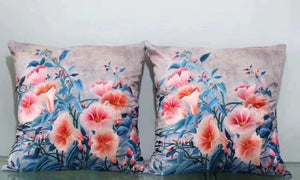 Chinese 100% hand embroidered Su Embroidery silk pillow covers flower phenix butterfly 1piece