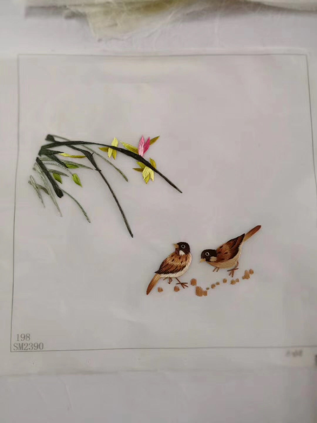 Hand su embroidery:flowers birds animals landscapes still life (two-sided reversible ) 20cm 3918