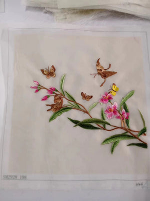 Hand su embroidery:flowers birds animals landscapes still life (two-sided reversible ) 20cm 3918