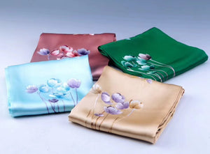 Fashion Hand embroideried pure mulberry silk Su Embroidery long scarf 1piece