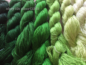 8bundles 100%real mulberry silk,hand-dyed embroidery silk floss/thread N1