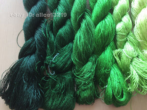 8bundles 100%real mulberry silk,hand-dyed embroidery silk floss/thread N1