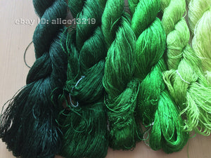 8bundles 100%real mulberry silk,hand-dyed embroidery silk floss/thread N1