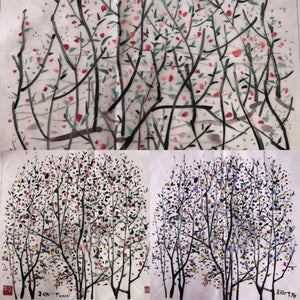 hand su embroidery tree