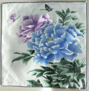 Chinese Imitation Su Embroidery silk pillow covers flower 1piece